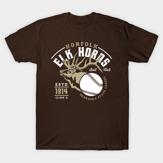 Norfolk Elk Horns T-Shirt by MindsparkCreative